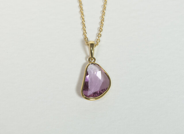 Noheat Sapphire_1.13ct/k18YG Necklace【Petalo/ペタロ】 | iichi