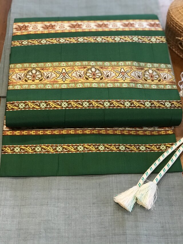 正絹全通サラセン段文様 なごや帯の画像1枚目