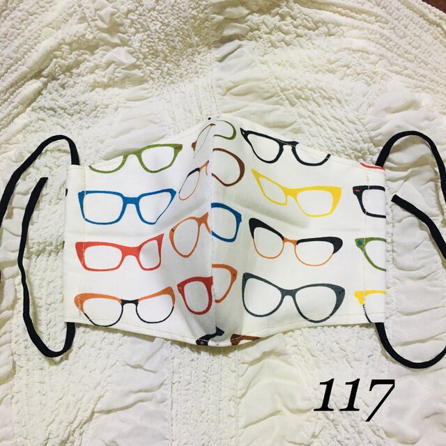 布マスク117 綿×ダブルガーゼの画像1枚目