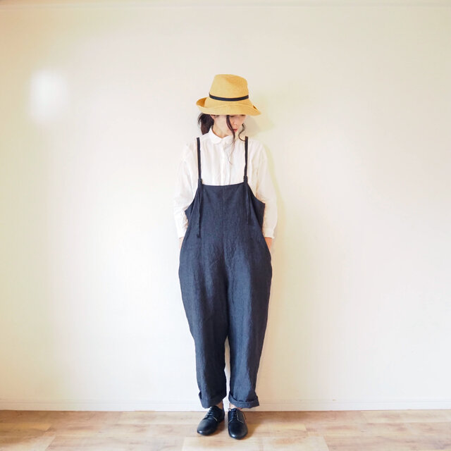 ◯予約商品◯Linen canvas Salopetteの画像1枚目
