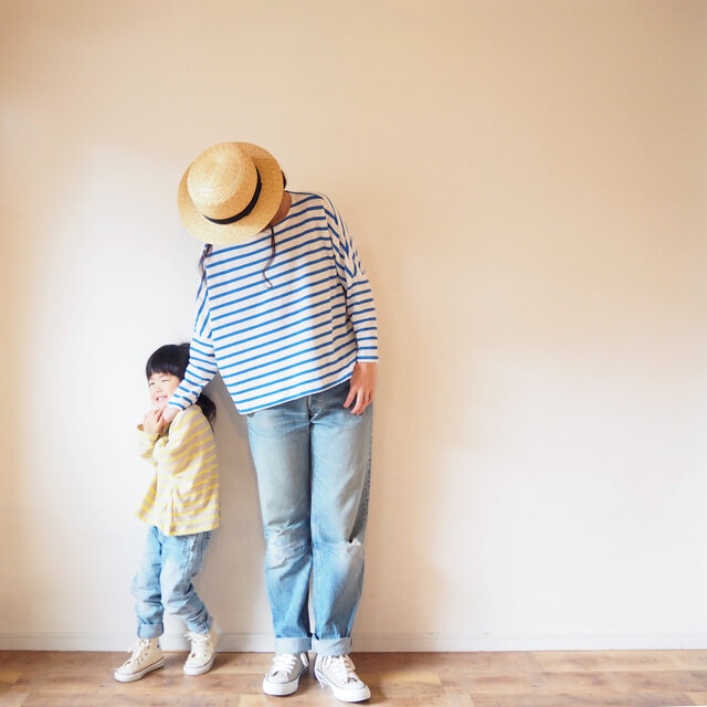 Cotton/Linen border wide cut-sewの画像1枚目