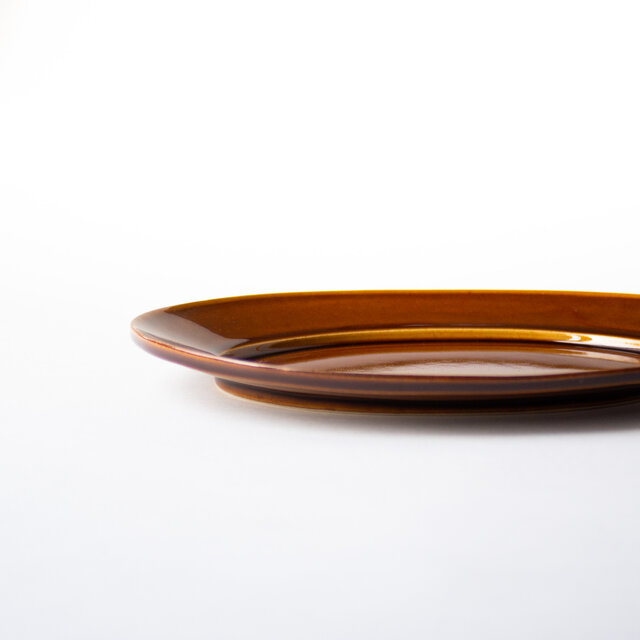 るい様　ハンドメイドオーダー品 オーバルプレート L 茶 (飴釉) | iichi 日々の暮らしを心地よくする