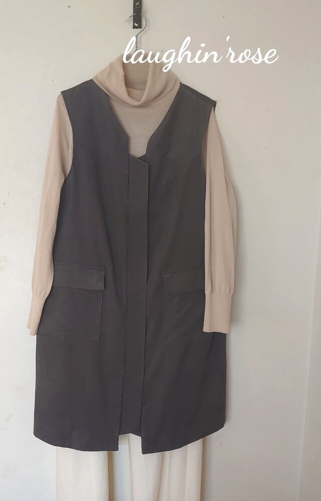 早春☆ジレ☆コットンコーデュロイ