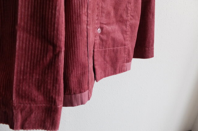 【シーズン限定】木間服装製作 / shirt コーデュロイ dark pink / unisex | iichi ハンドメイド・クラフト作品