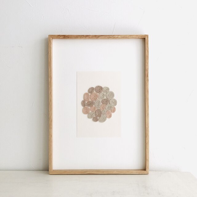 embroidery art 刺繍のフレーム natsumeの画像1枚目