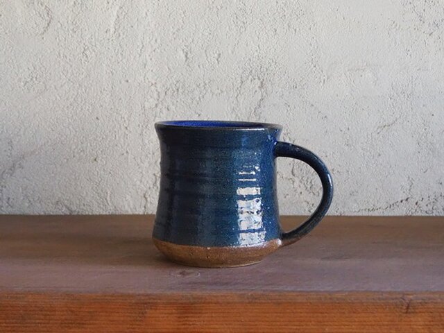 mug cup M（弓形）・紺の画像1枚目