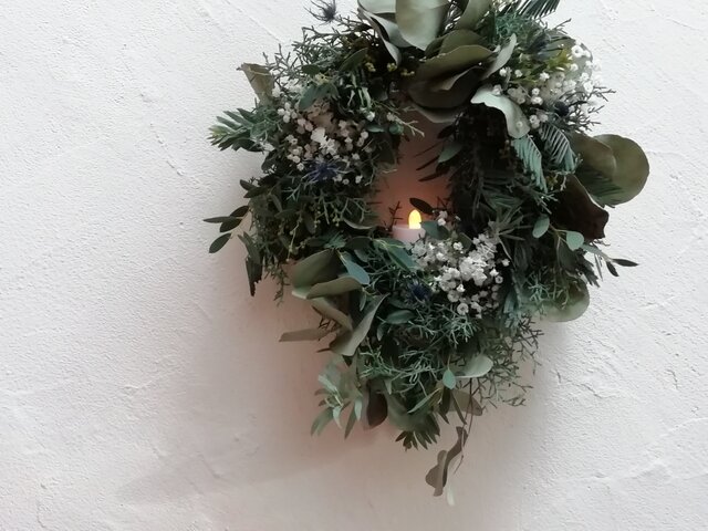 wreath-冬の森の画像1枚目