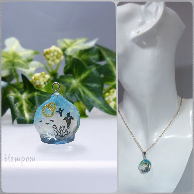 20n019・クリオネ踊るネックレス ホムポム