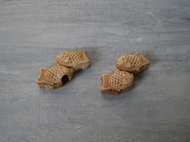 タイヤキの箸置き(2連)の画像1枚目