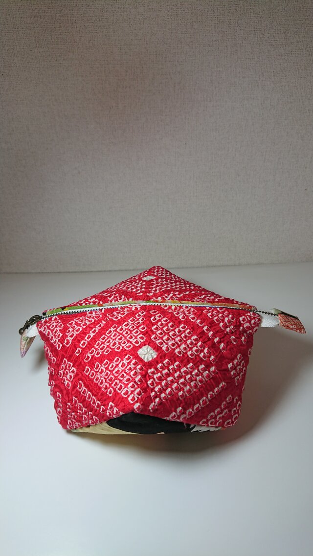 古布の接ぎ合わせポーチ  A28