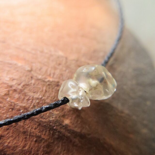 アンティーク　古代水晶　＋　チンシルバー　＆　インドパシフィック　ブレスレット　千世 chitose