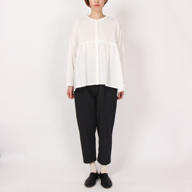 ライトオックスギャザーブラウス(オフ)