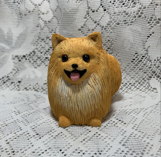 カービング】ポメラニアン | iichi 日々の暮らしを心地よくする