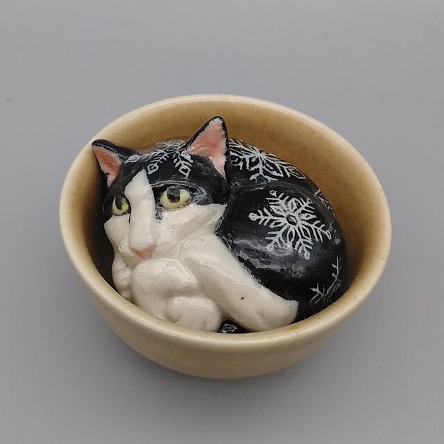 ぐいねこシリーズ 『雪結晶模様』の画像1枚目