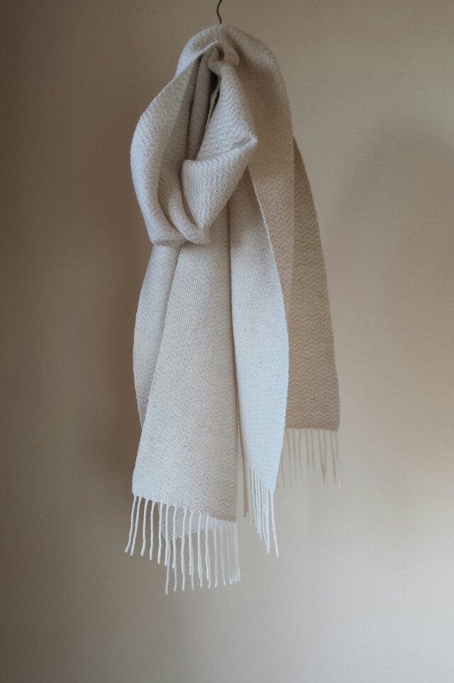 【手織り】カシミヤ×シルクリネンのストール