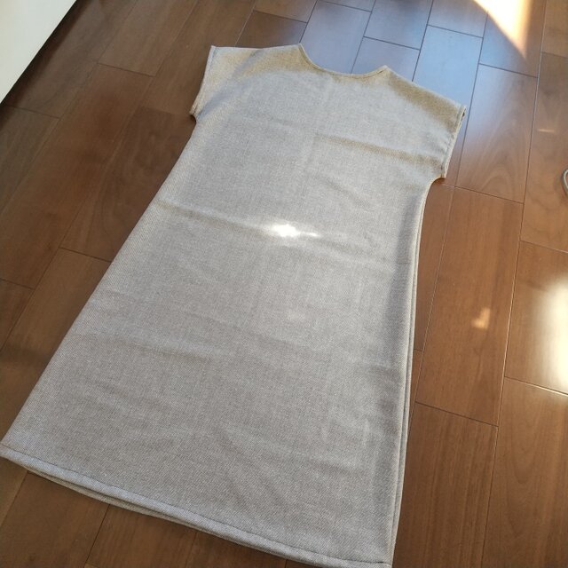 winterセール！上品なベージュツイードのベストワンピ