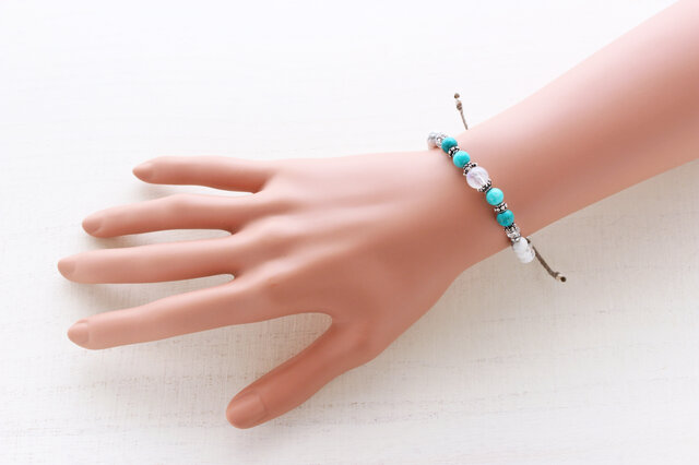 ꙳★*♡maron♡꙳★様ハンドメイドブレスレット ブルームーンストーン～白露～ ☆*♡maron♡꙳☆様ハンドメイドブレスレット ブルームーンストーン