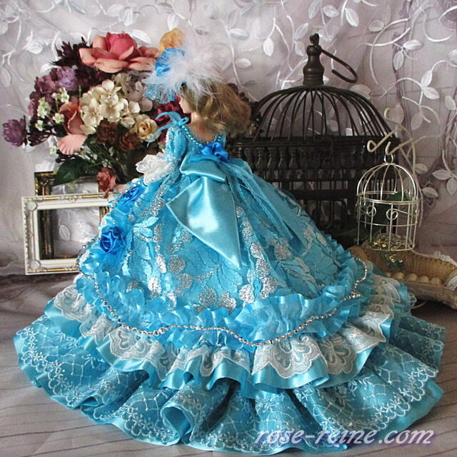 夕暮れの星屑 ロマンティックブルーのプリンセスドールドレス 豪華4点