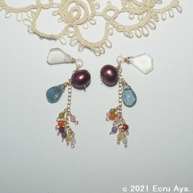 置き土産 白雪姫のピアスチャーム Iichi ハンドメイド クラフト作品 手仕事品の通販