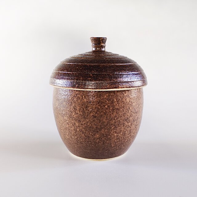 どんぐり湯呑み 焦茶の画像1枚目