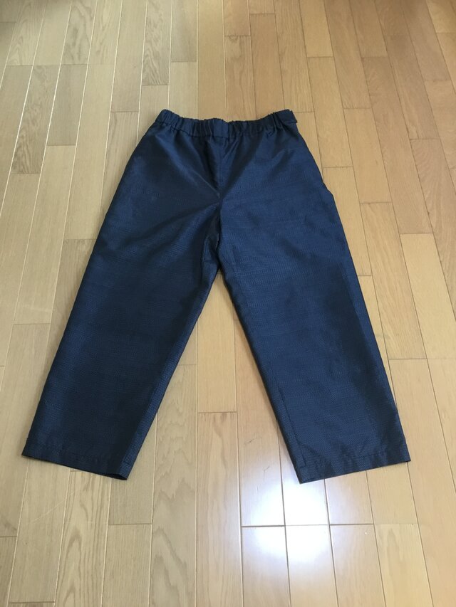大島紬のパンツ 着物リメイクの画像1枚目