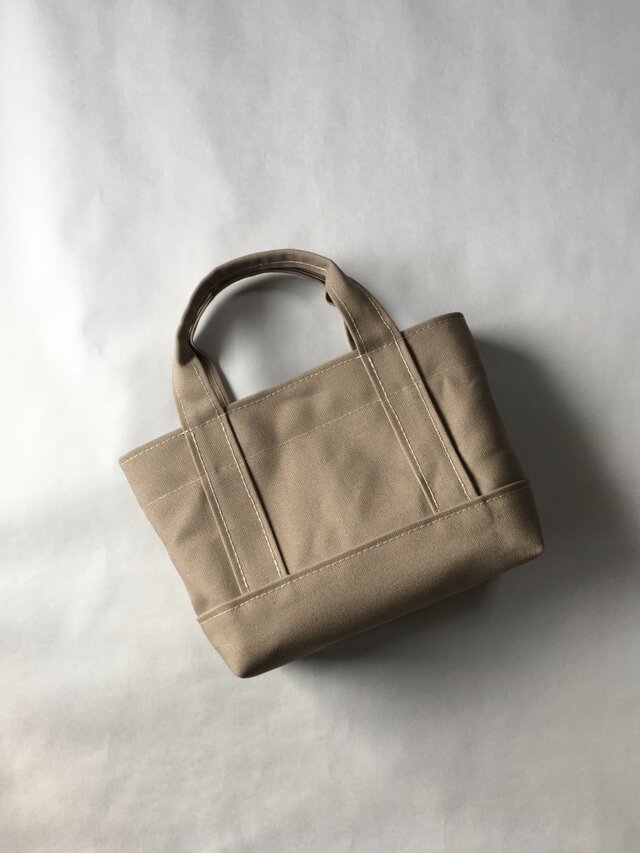 受注製作少しだけ自分へのご褒美トートバッグ(Sサイズ)「ALL」(ベージュ)の画像1枚目