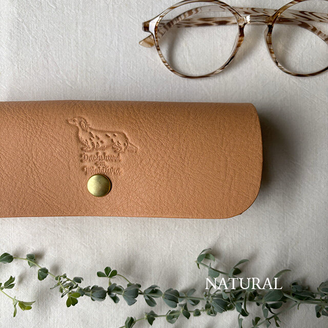 [ミニチュアダックス/ロングコート] メガネケース(M)