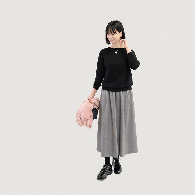 ○終売・在庫限り○ オールシーズン頼れる 大人の千鳥チェック ロング