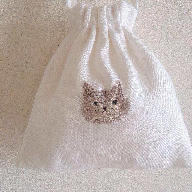 おさんぽ巾着　ニャンコ①