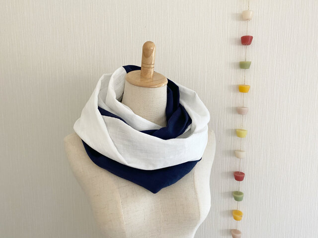 ♡日本製ふわふわスラブダブルガーゼのスヌード♡ミックスカラー