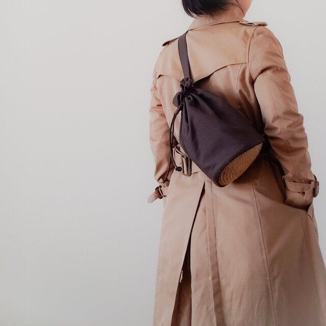 Cotton One shoulder ruck sack-long 【受注制作】 コットンワン