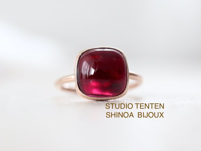 K10[framboise jamのgarnet]ringの画像1枚目
