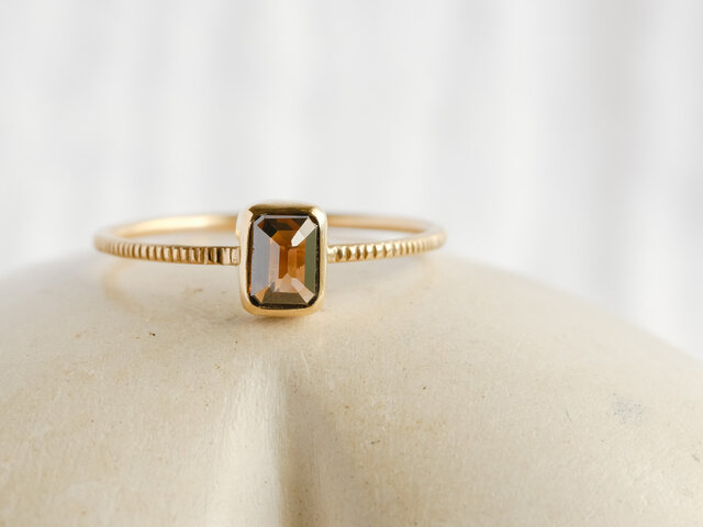 Chocolate Brown Diamond Ringの画像1枚目