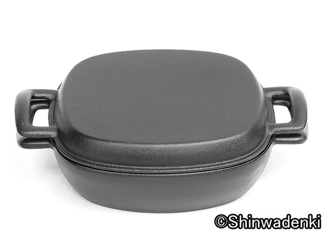 鉄鍋 鉄製 南部鉄器　アンティーク　グリルパン　ダッチオーブン　重い　分厚い お取り寄せ】南部鉄器 鉄鍋 ダッチオーブン 両手万能鍋浅型17cm 日本製