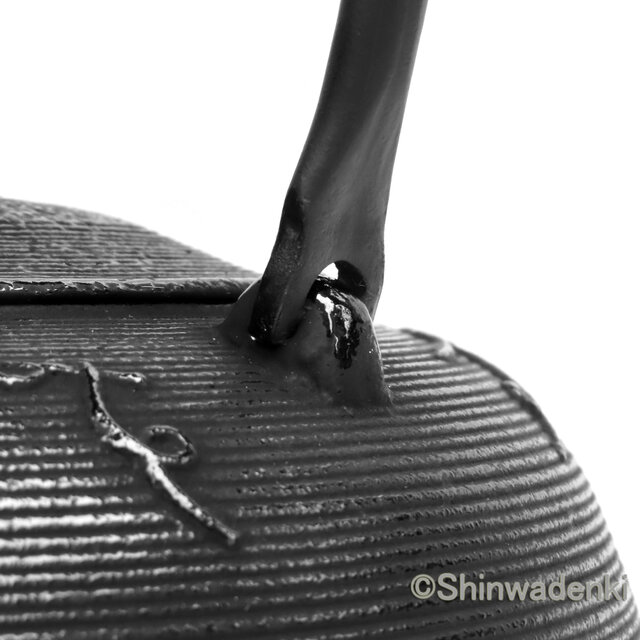 角型鉄瓶 南部鉄器 鉄瓶 棗輪 1.2L 【伝統工芸士 佐藤圭 作】 [Y0061] | 岩手県