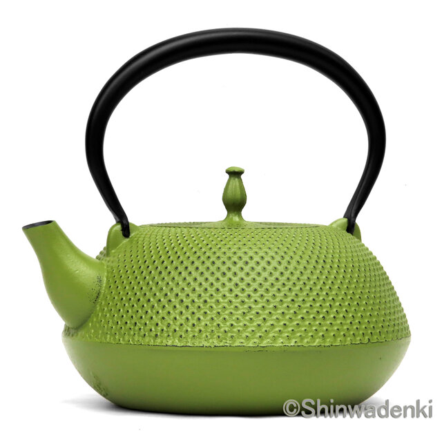 お取り寄せ】南部鉄器 鉄瓶 眞 -SHIN- 抹茶色 小 1.6L 日本製 直火・IH