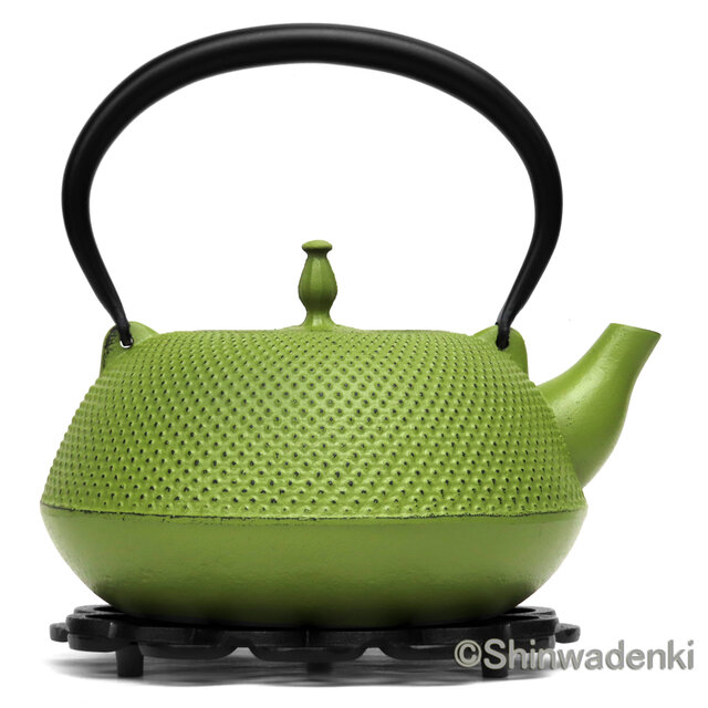 お取り寄せ】南部鉄器 鉄瓶 眞 -SHIN- 抹茶色 小 1.6L 日本製 直火・IH