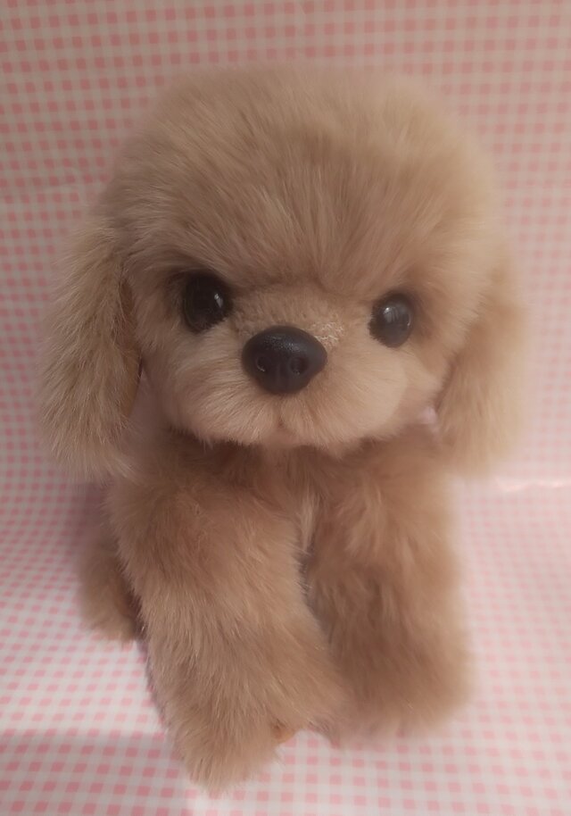 ふわふわぬいぐるみ☆垂れ耳な犬☆ブラウン | iichi 日々の