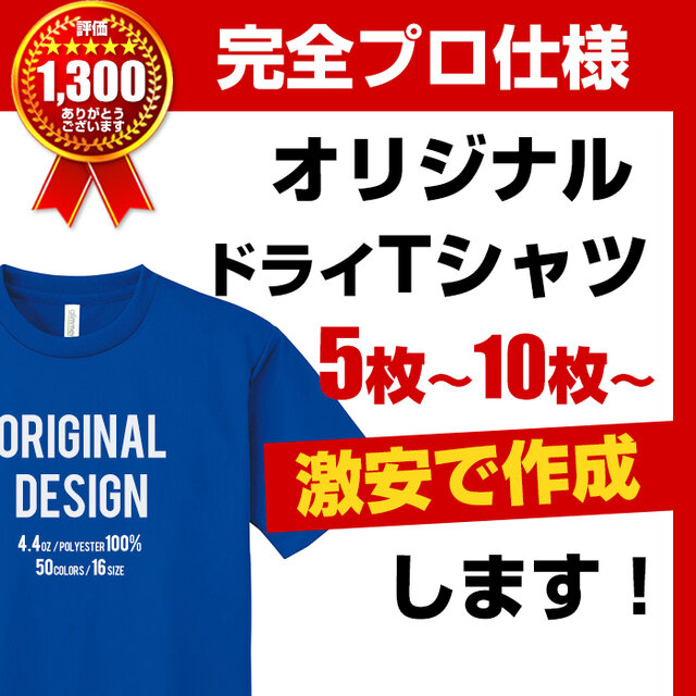 オリジナル Tシャツ オーダー Tシャツ制作 10枚～ 印刷