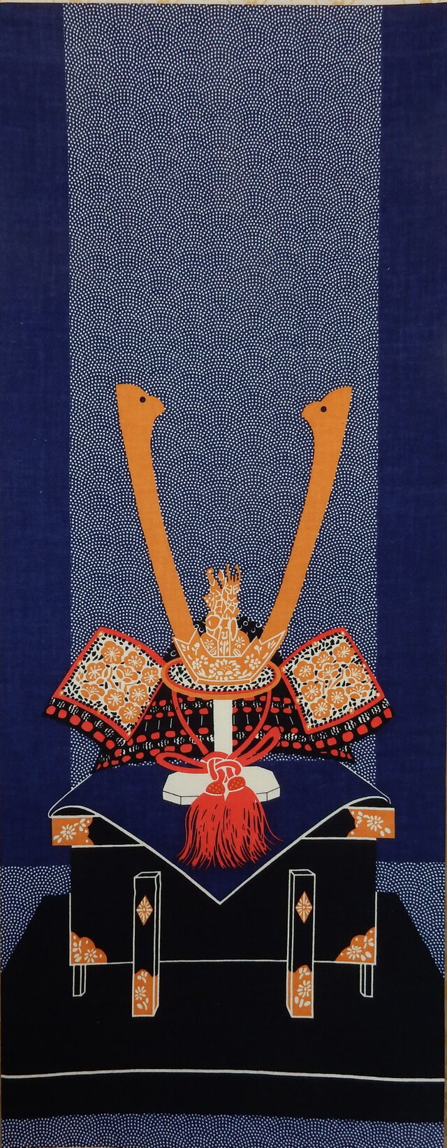 節句掛け軸 「兜」 | iichi 日々の暮らしを心地よくするハンドメイドや