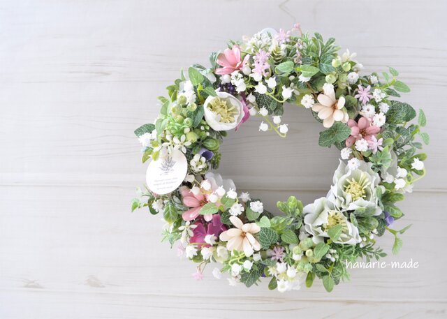 商品名【雪妃】あいみょん♥ローズとポインセチアの花束風クリスマスリース fit=scale-down,w=1200