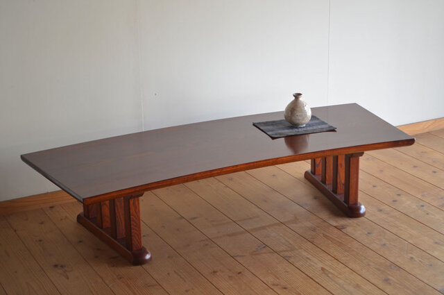 ケヤキ扇型座卓（小） | iichi 日々の暮らしを心地よくする