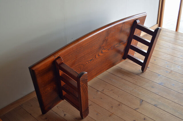 ケヤキ扇型座卓（小） | iichi 日々の暮らしを心地よくする