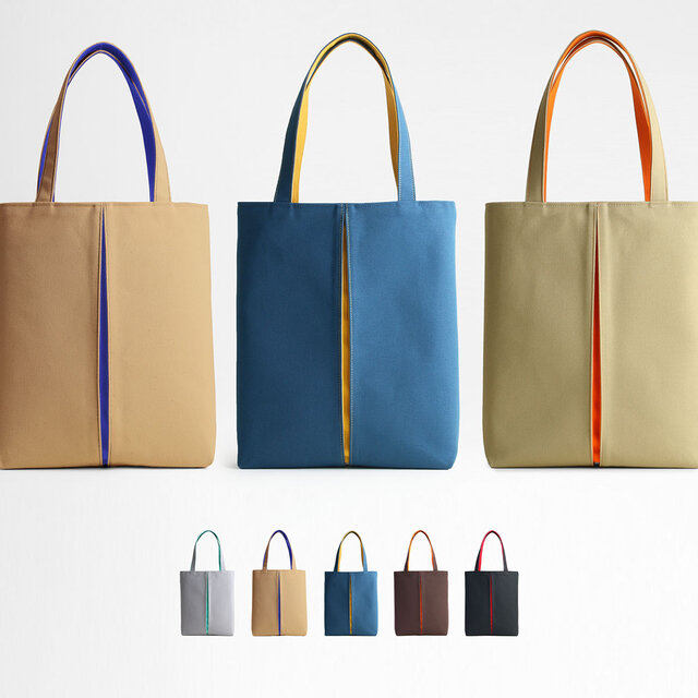 【Y】帆布トートバッグM order作品 KOSHO ougi pleats 帆布 トートバッグ M | iichi 日々の暮らしを
