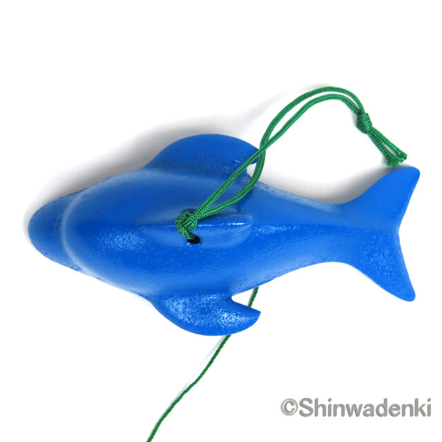 南部鉄器 泳ぐ魚風鈴 イルカ 親子 青 日本製 | iichi 日々の暮らしを
