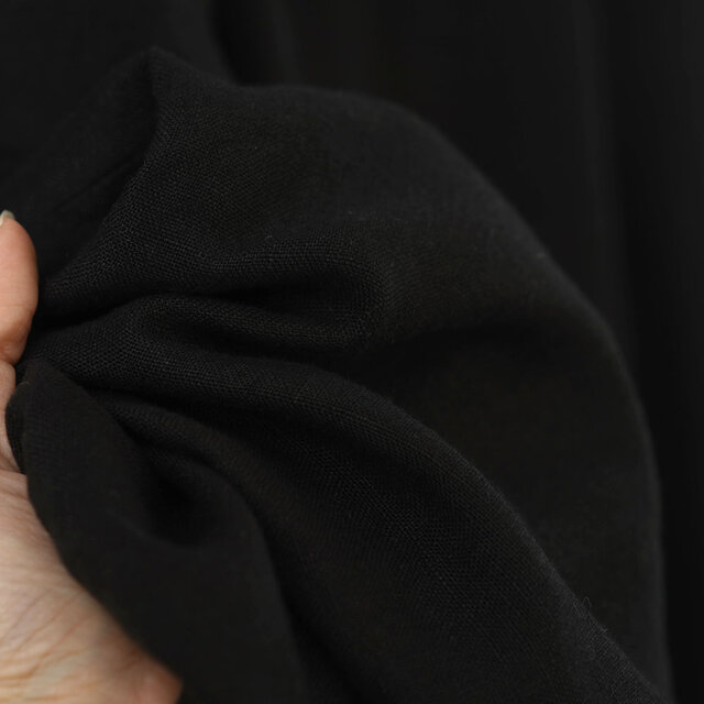 リネンのもんぺ　ブラック wafu】リネンもんぺ 中厚リネン ヨガ スポーツウェアにも