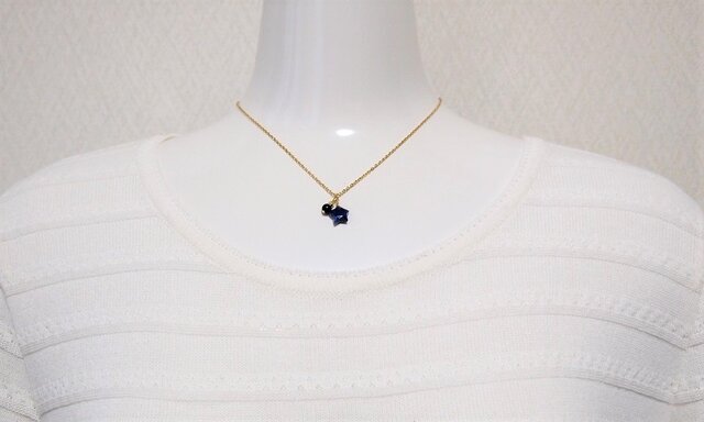 ネックレス｜幸運・厄除け｜美しい色合いのラピスラズリ×天然色モリオン ネックレス｜幸運・厄除け｜美しい色合いのラピスラズリ×天然色