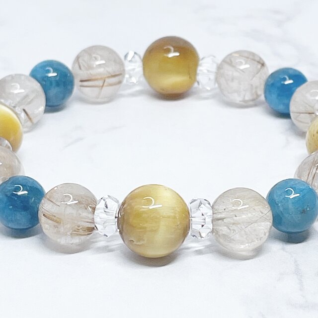 再販60点以上】金運を呼び込み、安泰へ ゴールデンタイガーアイ ルチル