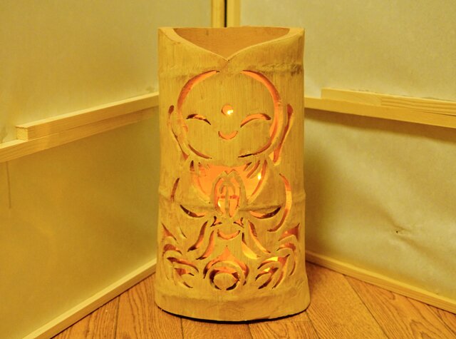 竹灯り〜お地蔵様〜竹灯籠 孟宗竹 | iichi 日々の暮らしを心地よくする