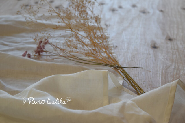 リネン マルチクロス 【厚地 リノ リサ 】アイボリー】 | iichi 日々の